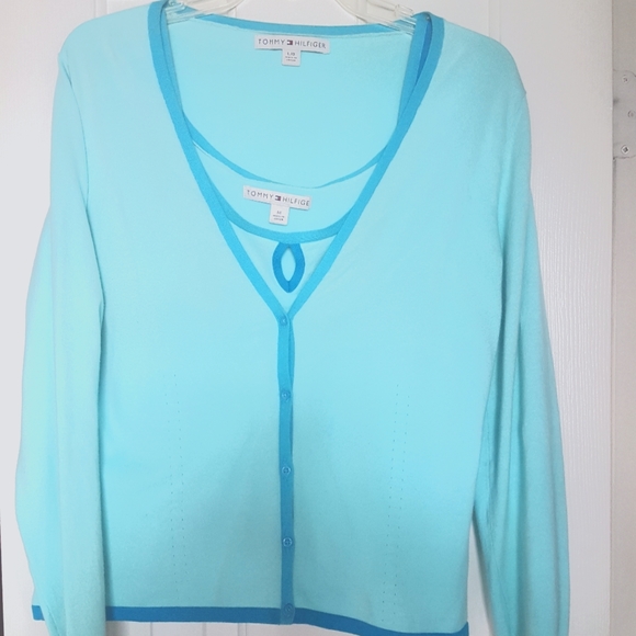 Tommy Hilfiger cardigan sweater set - Picture 1 of 9